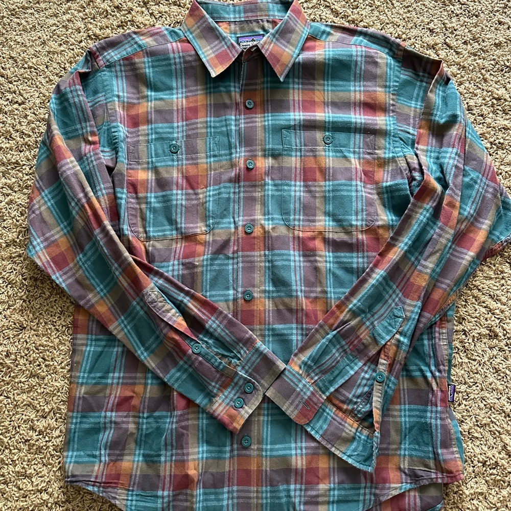 Patagonia plaid button down